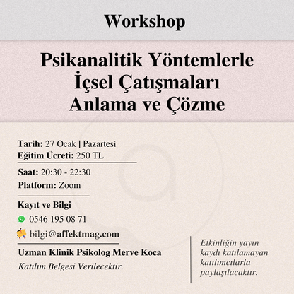 Psikanalitik Yöntemlerle İçsel Çatışmaları Anlama ve Çözme