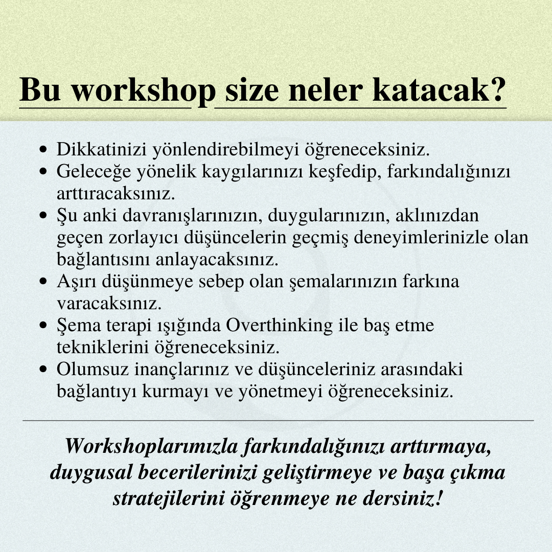 Şema Terapi Işığında Overthinking (Aşırı Düşünme) İle Başa Çıkma