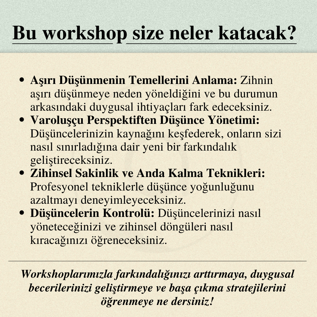 Aşırı Düşünme (Overthinking) ile Başa Çıkma: Zihinsel Sakinliği Keşfetmek